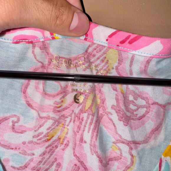 Lilly Pulitzer Palmetto Floral V-Neck Dress - Size Small - Picture 2 of 9